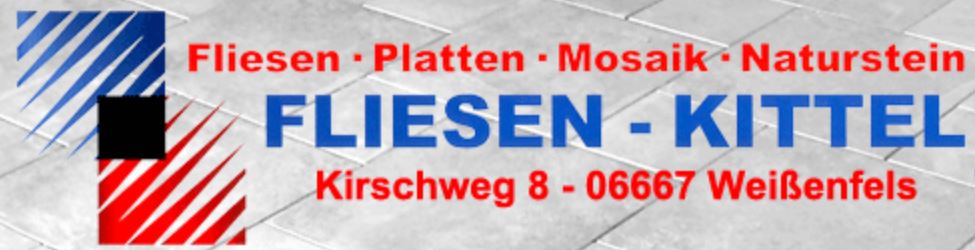 Logo Fliesen-Kittel Inh. Sven Kittel · Kirchweg 8 · 06667 Weißenfels